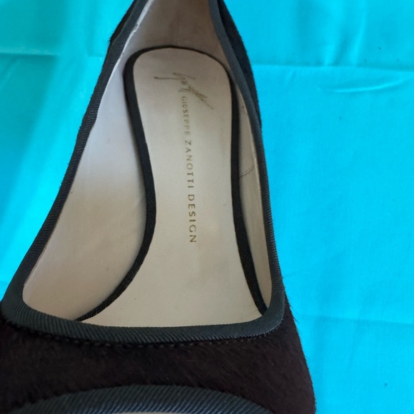 Giuseppe Zanotti Dark Brown Peep-Toe Heels - Picture 11 of 13